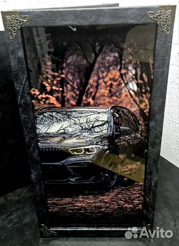 Нарды под стеклом «BMW X5» — оригинальный подарок