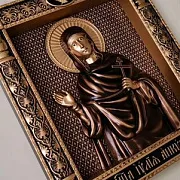 Икона резная Юлия (Иулия) Анкирская — красивый подарок — фотография 3