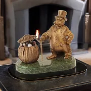 Ручная работа: Фигурка «Крот банкир» из бронзы и камня — фотография 1