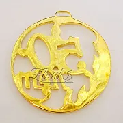 Ручная работа: Юбилейная медаль «50 лет» с фианитом — фотография 2