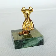 Фигурка «Крысеныш с сыром» из бронзы — необычный подарок — фотография 3