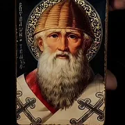 Подарочная икона "Спиридон Тримифунтский" Ручная работа — фотография 1