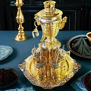 Чайный набор с самоваром. Златоуст — необычный подарок — фотография 1