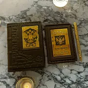 В подарок: Набор «Ежедневник, паспорт, ручка» с фианитом — фотография 1