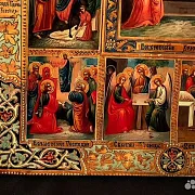 Икона с ковчегом "Двунадесятые праздники" — красивый подарок — фотография 7