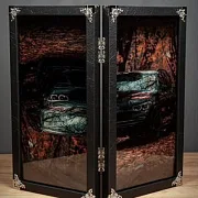 Подарочные нарды под стеклом «BMW X5» — фотография 5