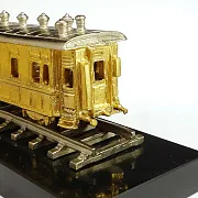 Сувенир «Вагон» с позолотой и никелированием — красивый подарок — фотография 2