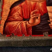 Икона "Христос Вседержитель" + подставка — оригинальный подарок — фотография 8