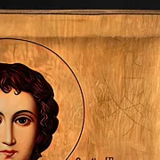 Икона деревянная с ковчегом "Святой Трифон" — оригинальный подарок — фотография 3