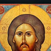 В подарок: Икона "Христос Вседержитель" дерево, ручная работа — фотография 3