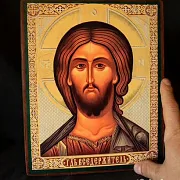 Икона "Господь Вседержитель" — необычный подарок — фотография 1