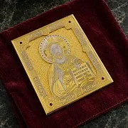 Икона Христа карманная. Златоуст — необычный подарок — фотография 1