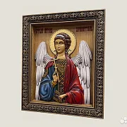 Икона резная Святой Ангел Хранитель — оригинальный подарок — фотография 2