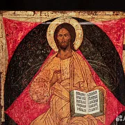 Подарочная икона деревянная "Спас в Силах" — фотография 2