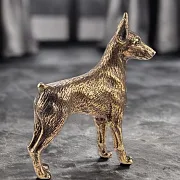В подарок: Фигурка «Доберман» из бронзы, 51×18×50 мм — фотография 1