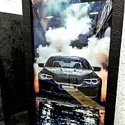 Подарочные нарды под стеклом «BMW M5 Ангельские глазки» — фотография 2