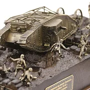 В подарок: Диорама «Битва на реке Сомме», бронза и ясень, 1:35 — фотография 8