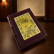 Книга в кожаном переплете «Бар-путеводитель по коктейлям» — оригинальный подарок — фотография 1
