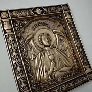 Резная Икона из дерева Архангел Рафаил — оригинальный подарок — фотография 4